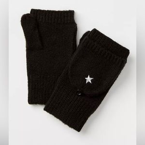 LOFT NWT Embroidered Star Flip Gloves